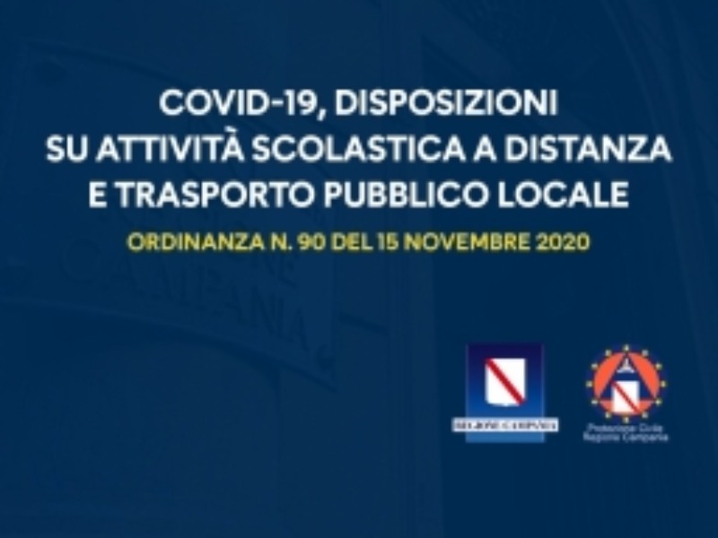 Ordinanza regionale n. 90 - ripresa delle attività didattiche in presenza