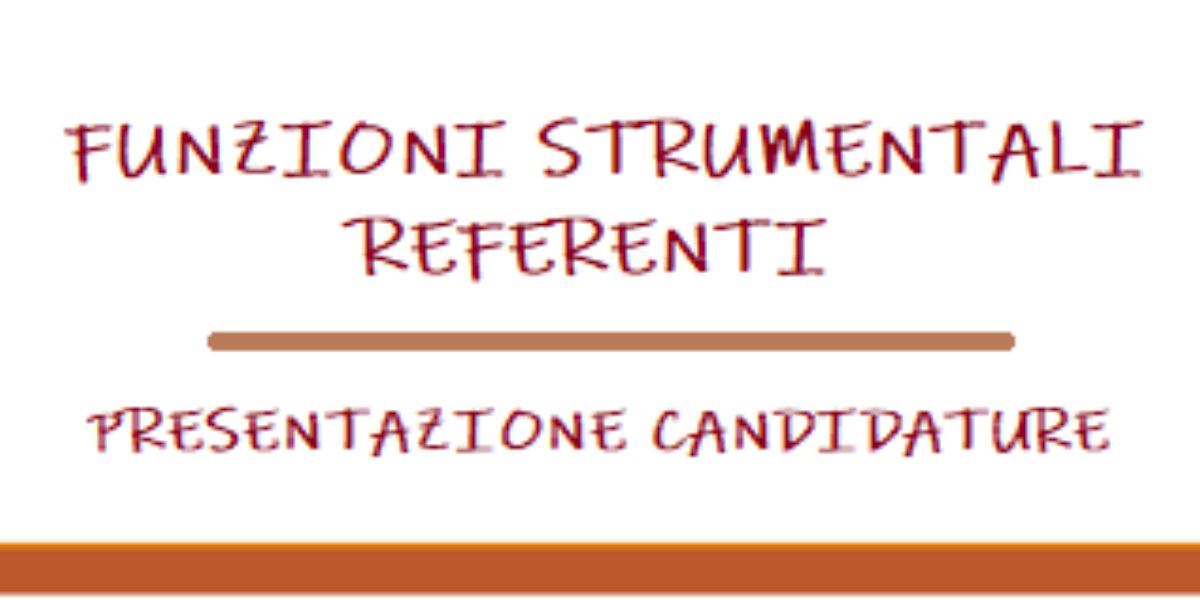 Candidature funzione strumentale/referente a.s. 2020/21