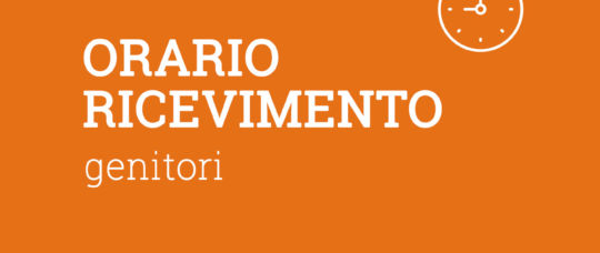 Orario di ricevimento dei docenti della scuola sec. di 1° gr a.s. 2019/20