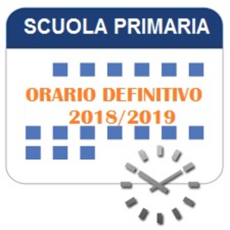 Scuola Primaria - Orario definitivo a.s. 2018/19