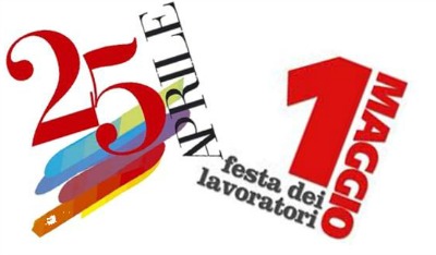 Festività dal 25 aprile al 1 maggio 2018